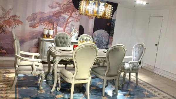 Classic Dining Set – 6-Seater Royal Elegance