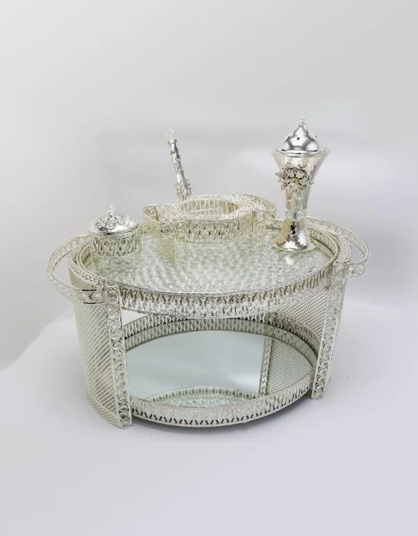 Crystal Grace Ethiopian Coffee Ceremony Rekebot – Refined Silver Edition