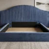 Aurelia Arched Fluted Velvet Bed Frame